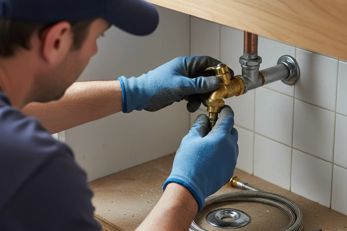 Shutoff valve and fitting work during Emergency Plumbing in Mount Victoria